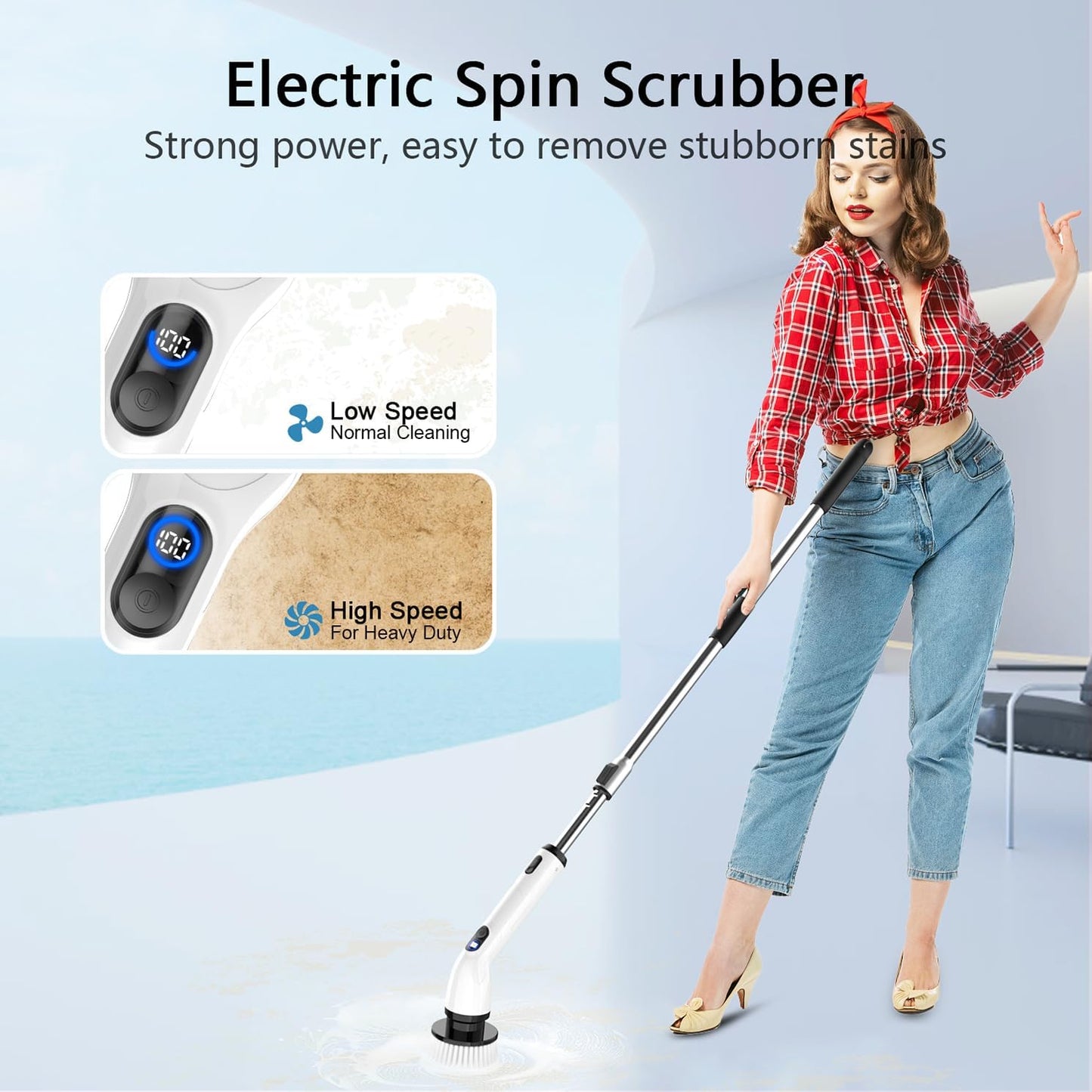 Cordless Bathroom Spin Scrubber image 2