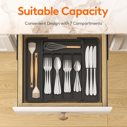 Expandable Silverware Drawer Organizer image 2