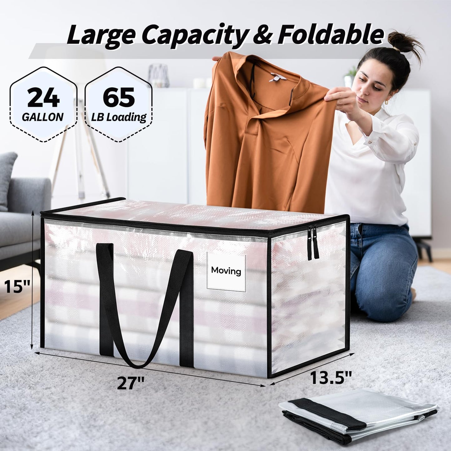 Fabric Storage Bag Set image 2
