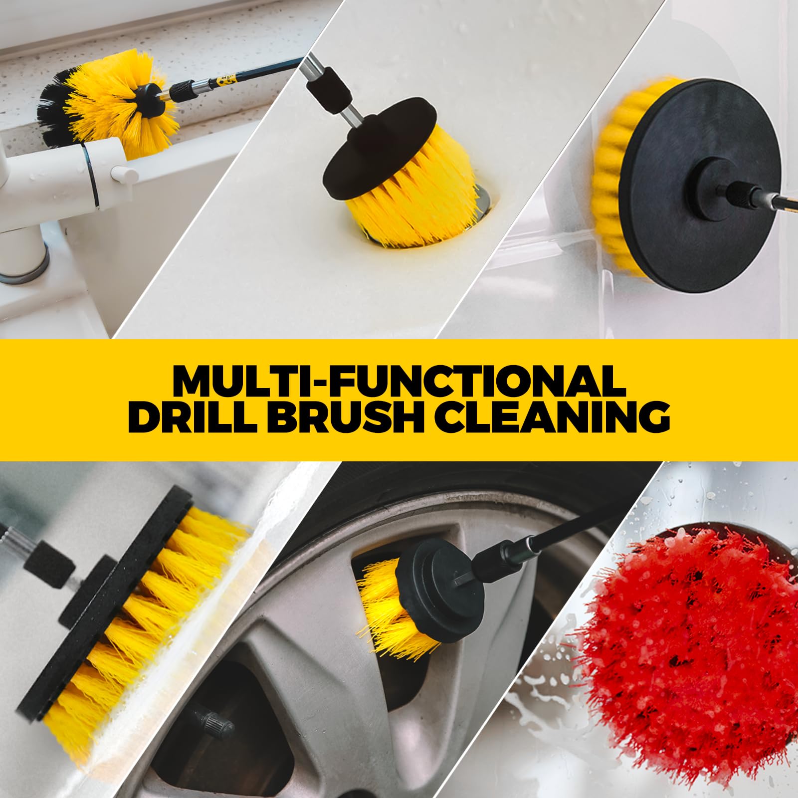 Drill Brush Attachment Set image 2
