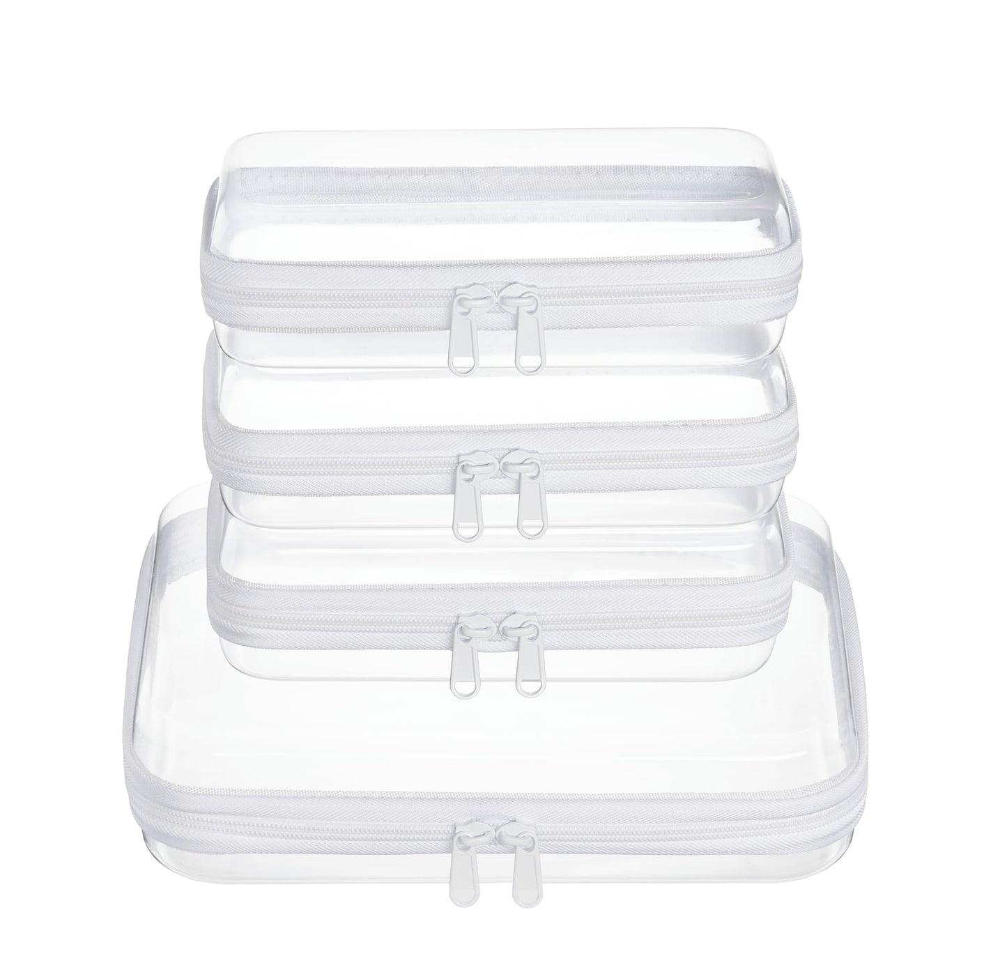 Clear Zipper Pouch Set