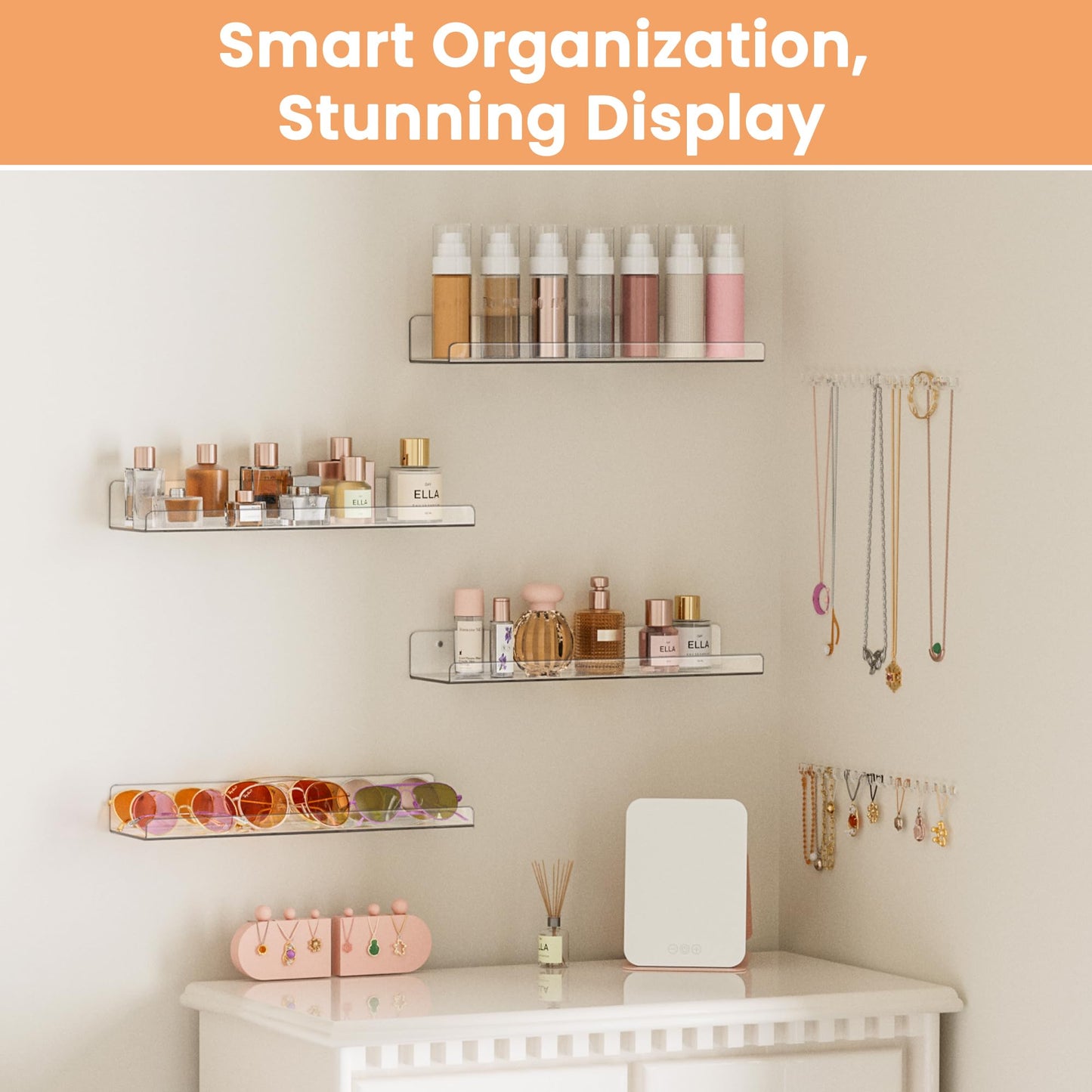 Wall-Mounted Bathroom Shelf Set - Style 2 image 4