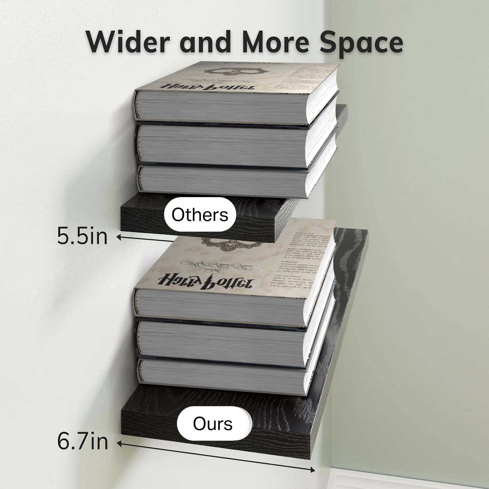 Wall-Mounted Bathroom Shelf Set image 7
