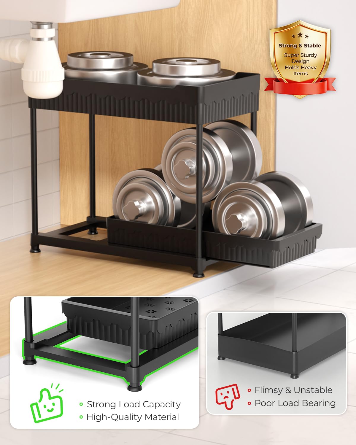Pull-Out Under-Sink Organizer image 5