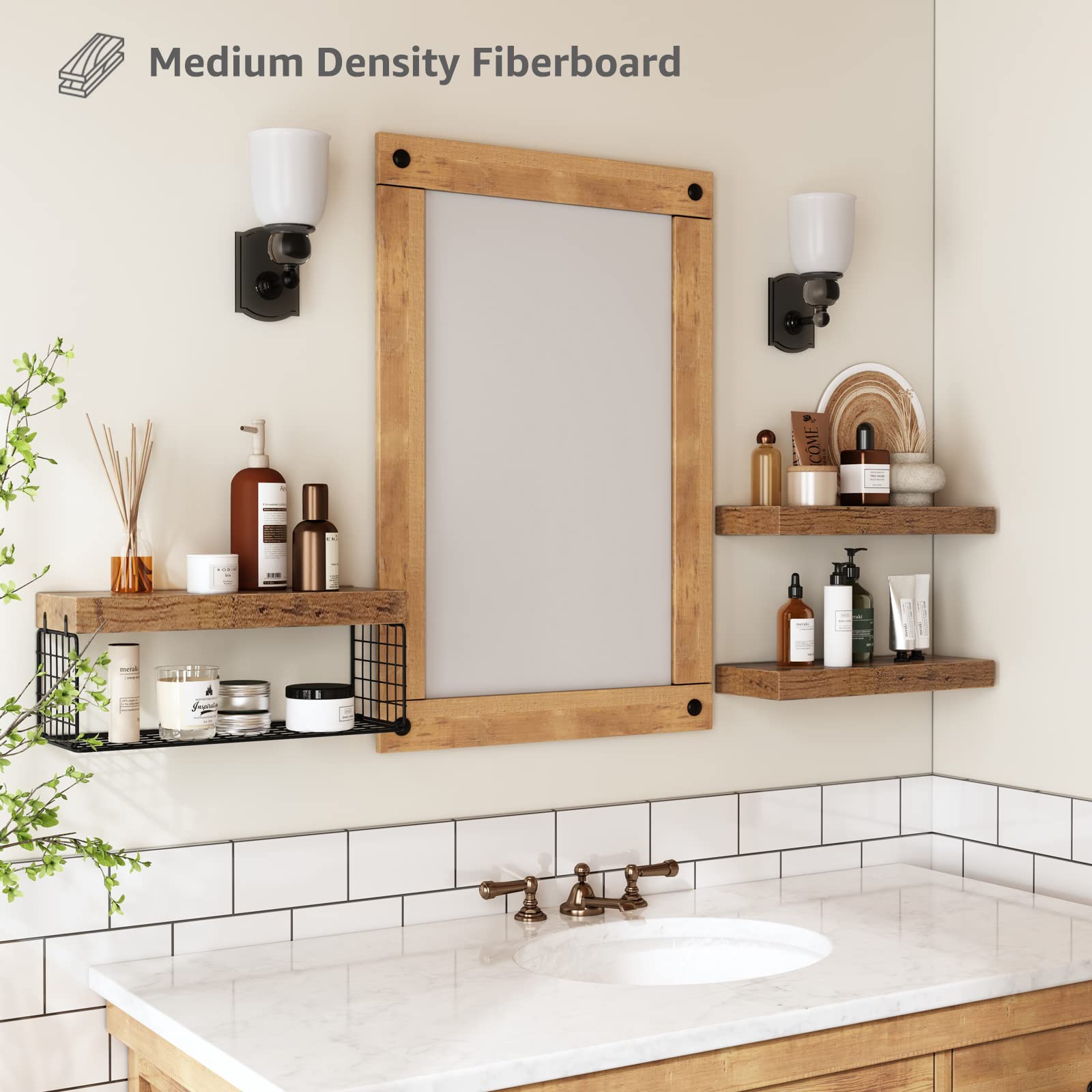 Wall-Mounted Bathroom Shelf Set - Style 3 image 5