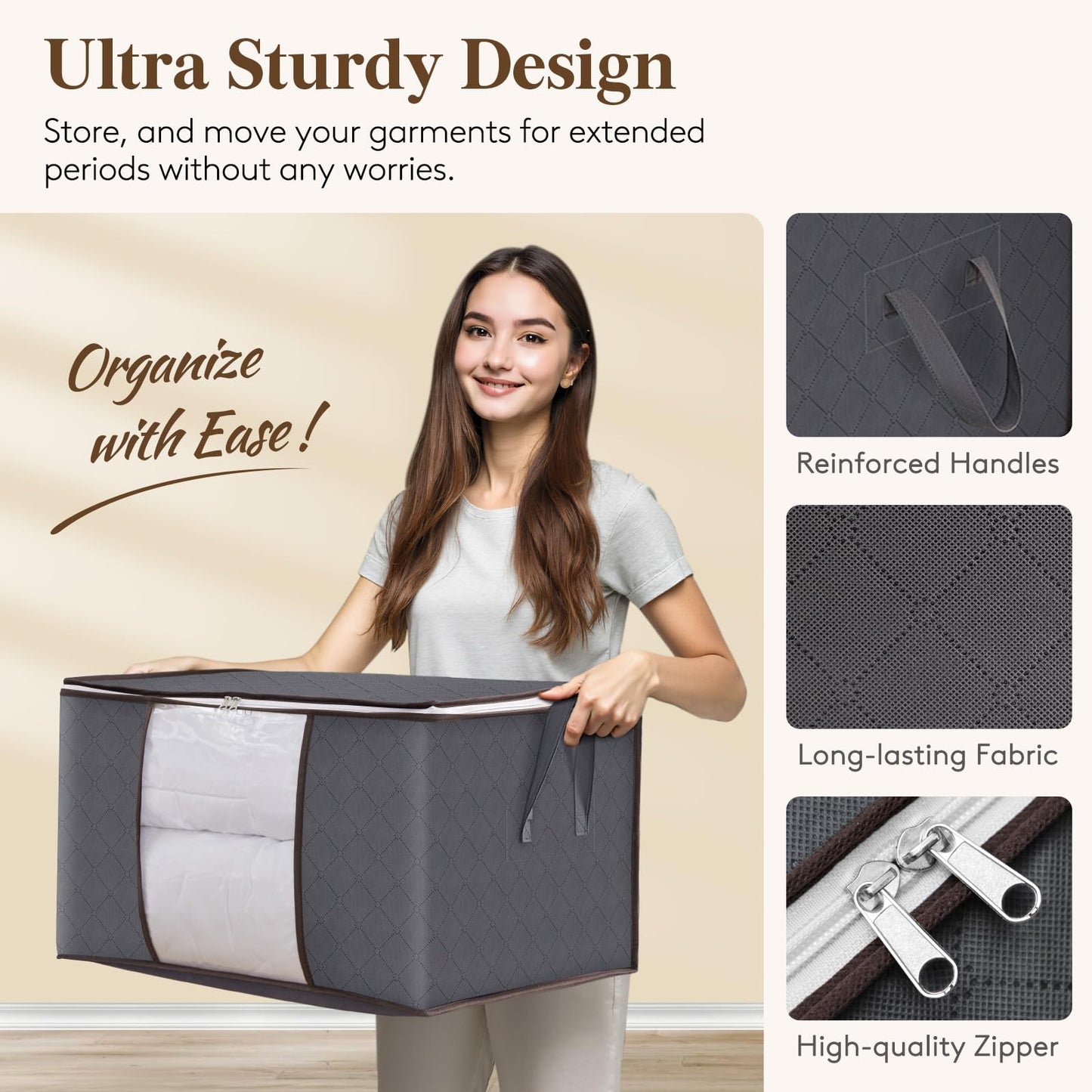 Fabric Storage Bag Set - Style 4 image 4
