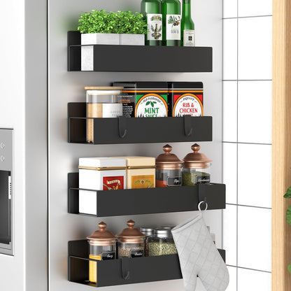 Magnetic Spice Rack Organizer for Refrigerator Side