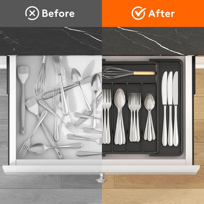 Expandable Silverware Drawer Organizer image 4