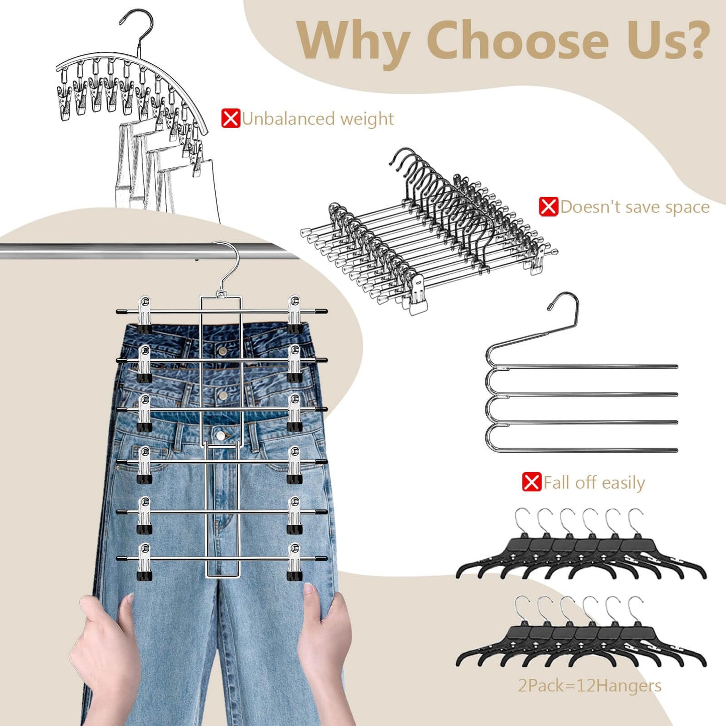 Slim Clothes Hanger Set - Style 3 image 3