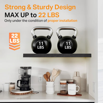 Wall-Mounted Bathroom Shelf Set image 5