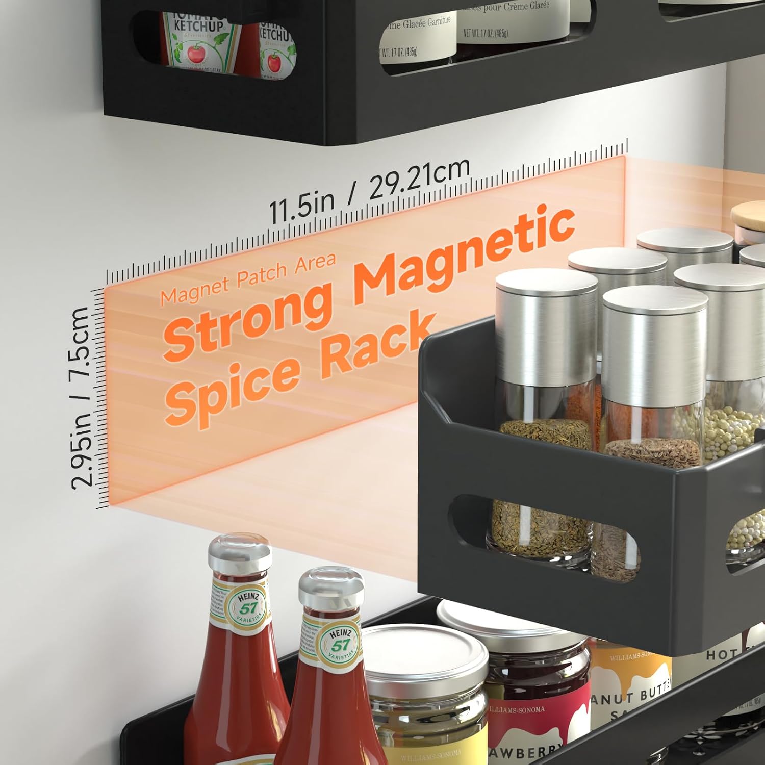 Slim Magnetic Spice Shelf image 2
