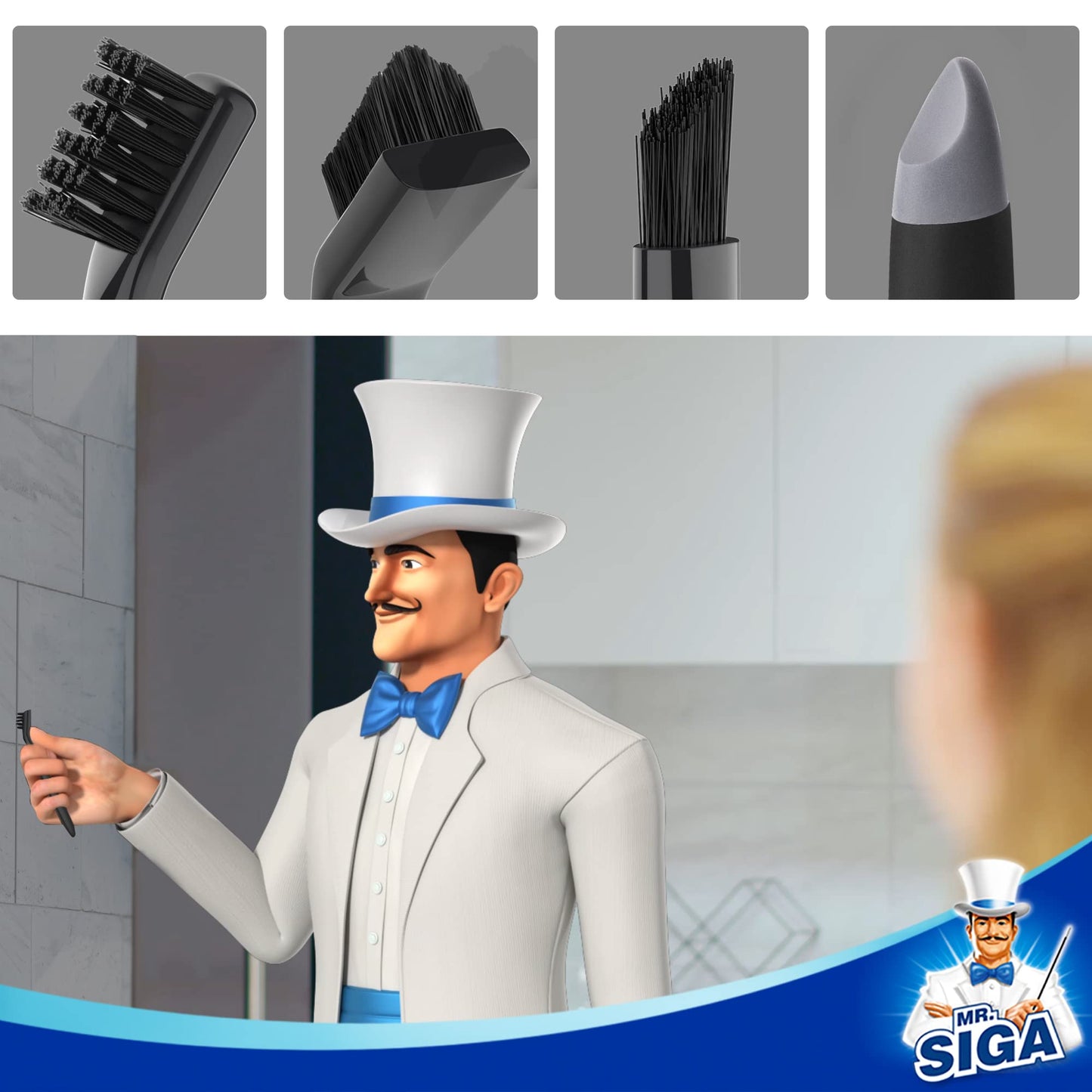 Grout Cleaning Brush Set image 3