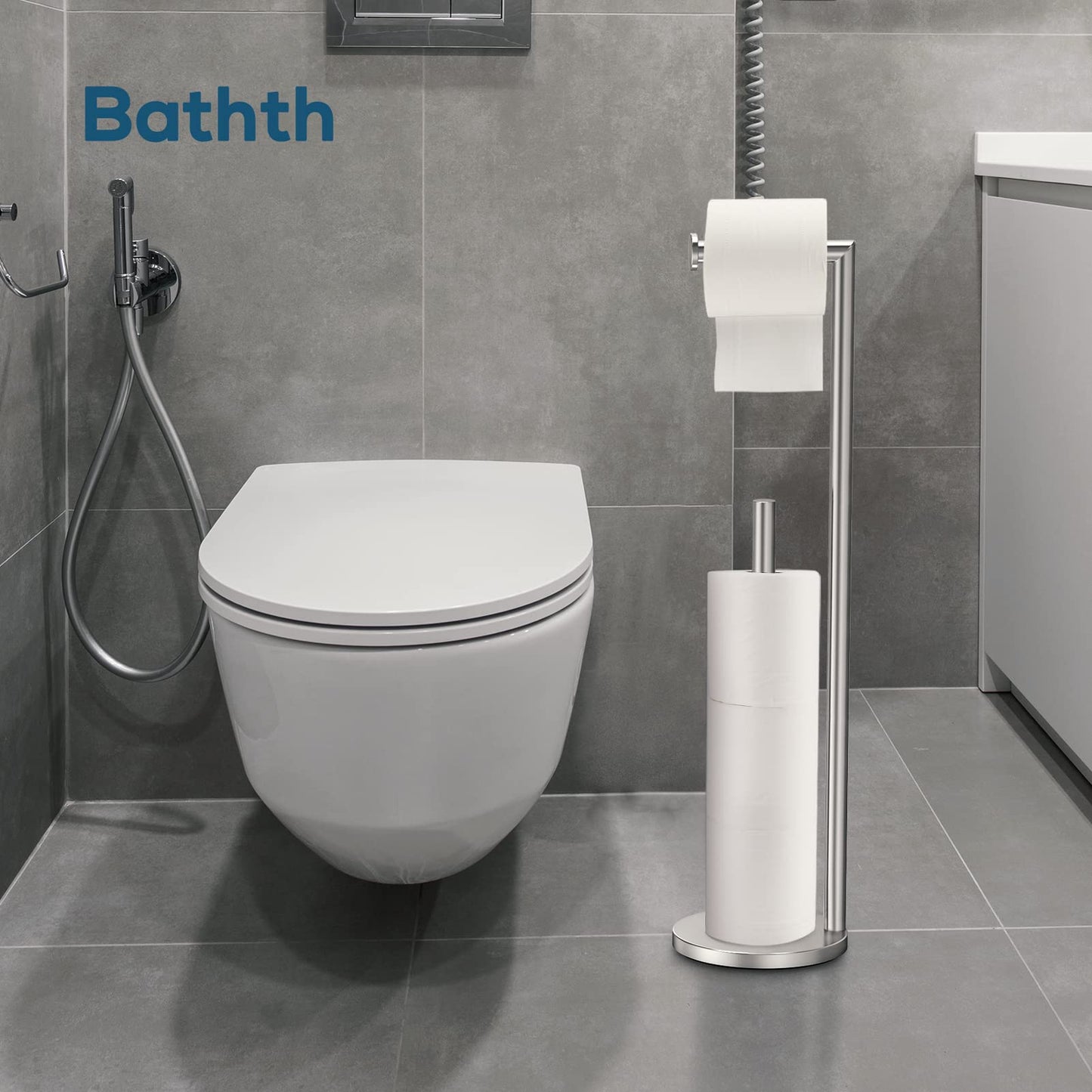 Toilet Paper Holder with Storage image 4
