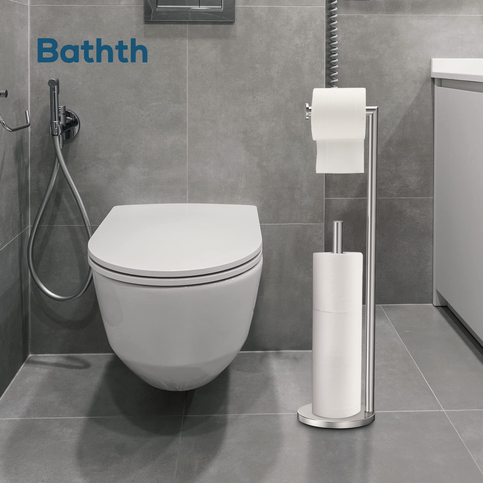 Toilet Paper Holder with Storage image 4