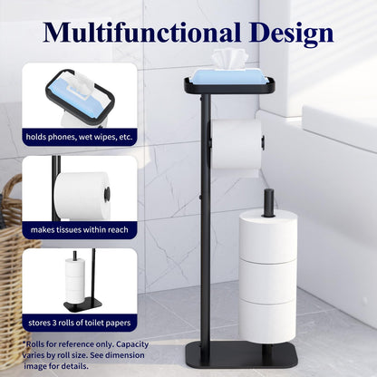 Toilet Paper Holder with Storage - Style 3 image 4