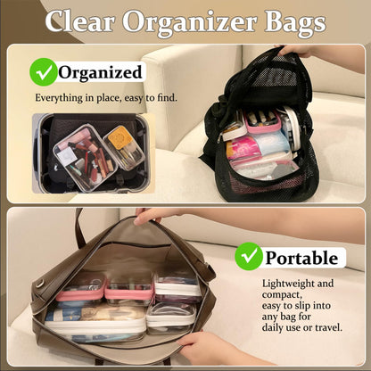 Clear Zipper Pouch Set image 3