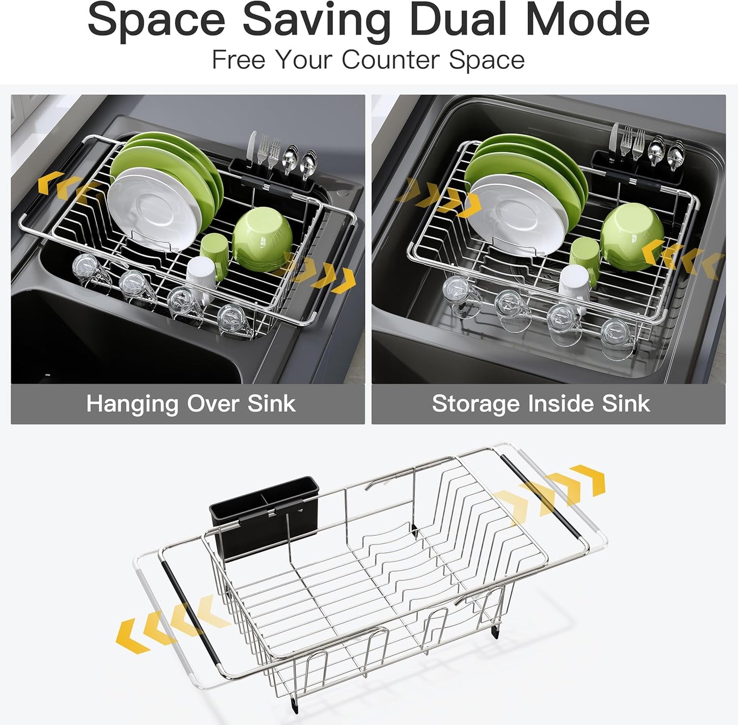Expandable In-Sink Dish Rack image 2