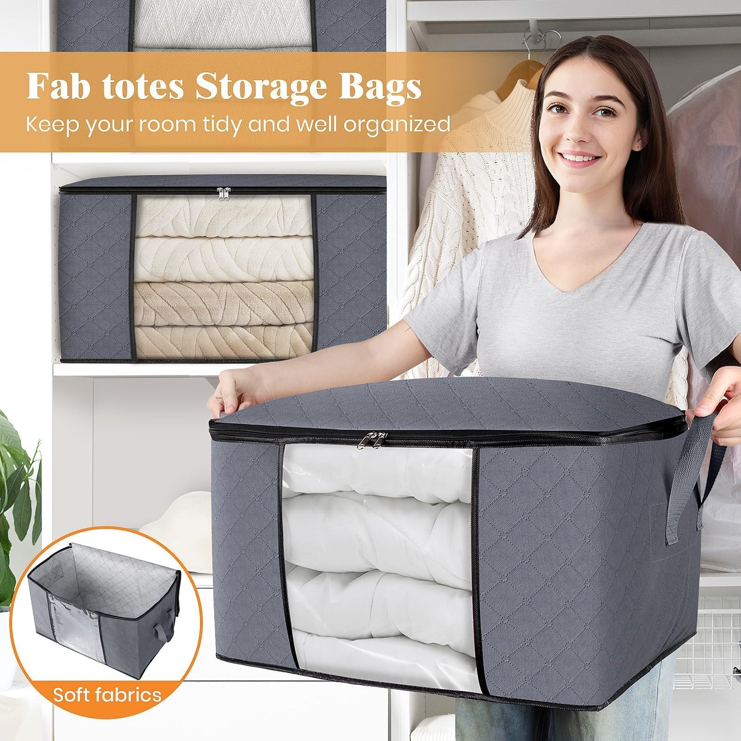 Fabric Storage Bag Set - Style 2 image 5